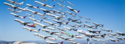 8 Hours’ Planes Take-off in one image